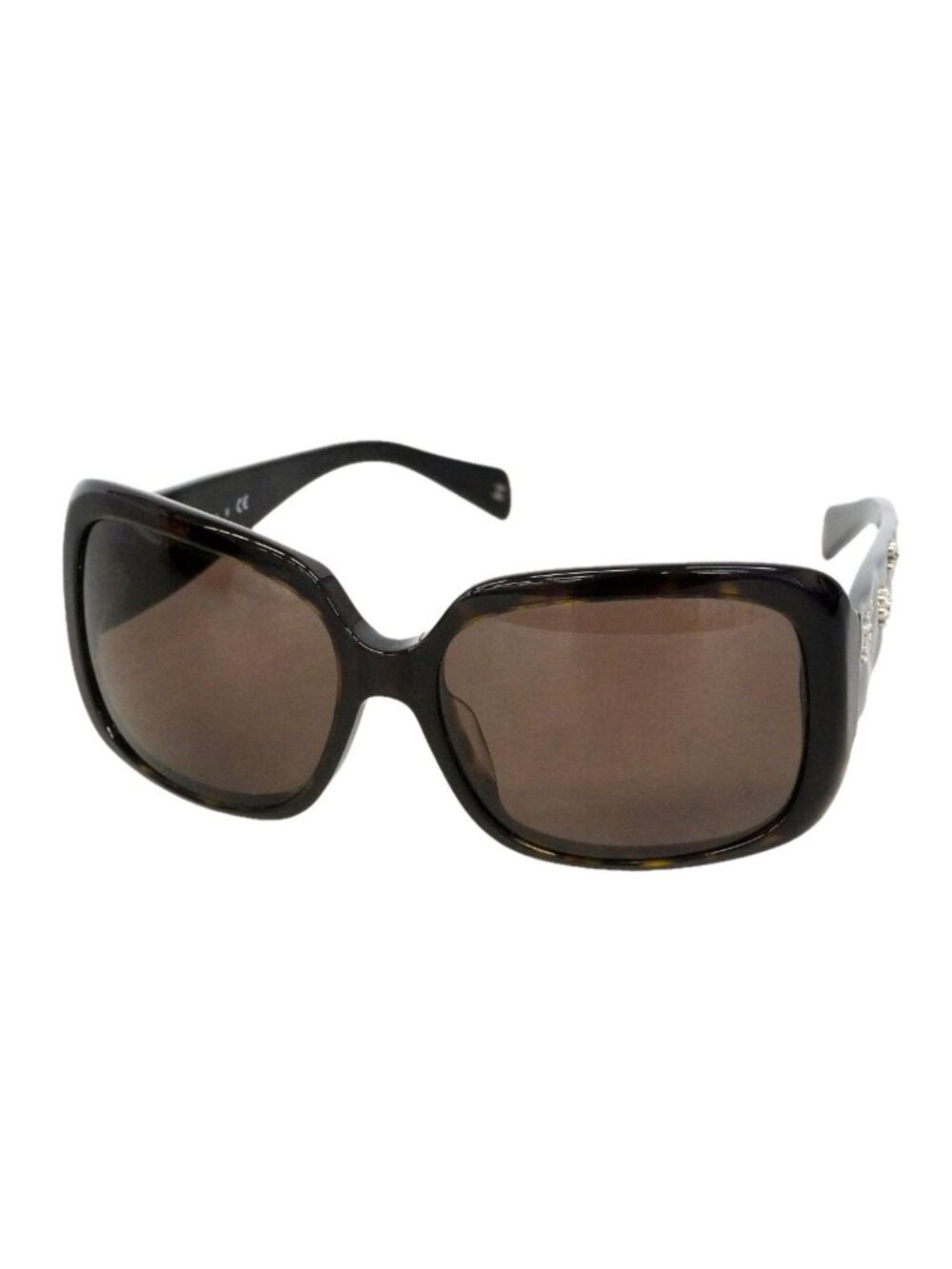 Chanel Sunglasses Acetate Black Silver Eyewear - Picture 1 of 10